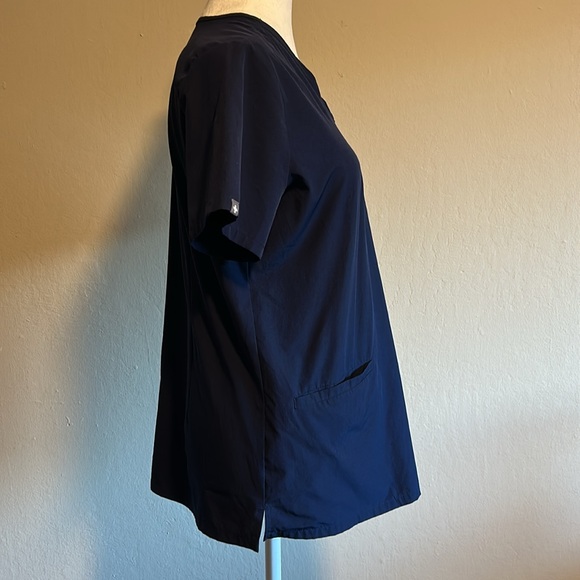 Navy Fion Lite Casma Scrub Top, Figs Size Small - Picture 2 of 5